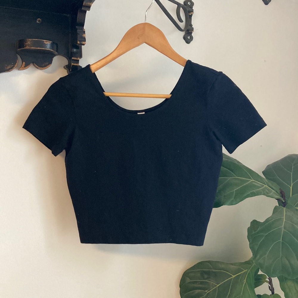 American Apparel scoop neck crop top